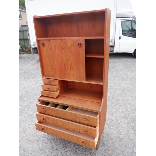 76 - A Mid Century Design Sideboard Buffet Shelf Unit 89 x 42 x 173cm