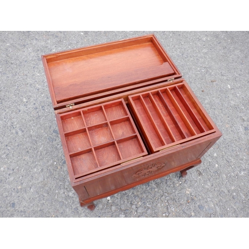 56 - A Vintage Chinese Craft/ Sewing Box 61 x 33 x 59cm