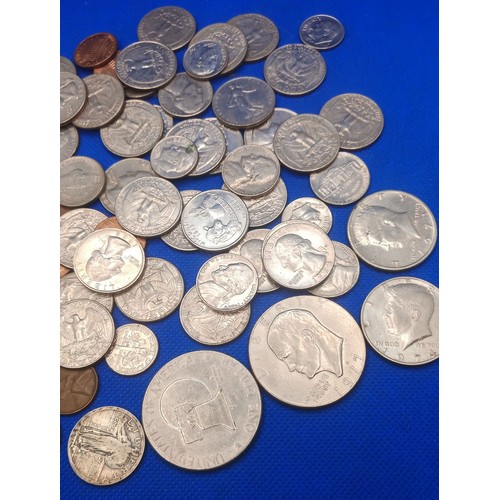 69 - A Quantity of American Coins including a 1937 Indian Head 5 Cent, 1912 1 cent etc