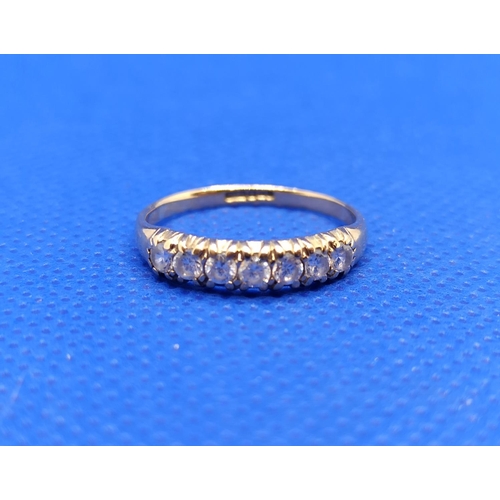 73 - 9 Carat Gold and Cubic Zirconia Ring 1.2 Grams in Total, Size O/N