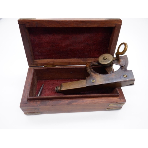 266 - Stanley Sextant From Cousens and Son 1902 in Wooden Case