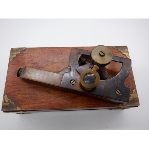 266 - Stanley Sextant From Cousens and Son 1902 in Wooden Case