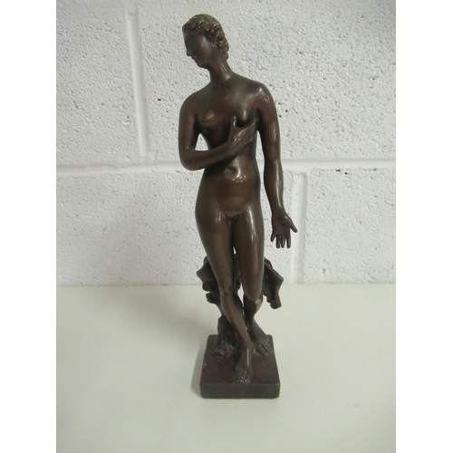 251 - A Bronze figurine of a nude lady 35cm Tall (slight damage to heel of foot as pictured)