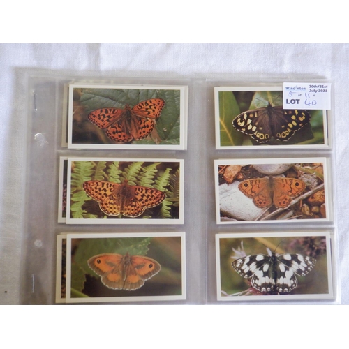 40 - Category - Butterflies, Insects etc.: Players 50 x Butterflies, Player 50 x Butterflies and Moths, S... 