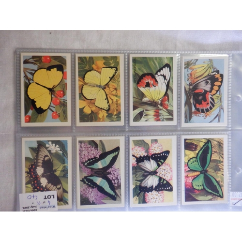 40 - Category - Butterflies, Insects etc.: Players 50 x Butterflies, Player 50 x Butterflies and Moths, S... 