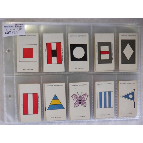 125 - Category - Uniforms:  Adkins 25 x War Trophies, Churchman 25 x Army Badges of Rank, Player 2ndx 100 ... 