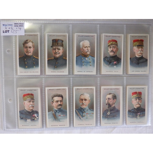 125 - Category - Uniforms:  Adkins 25 x War Trophies, Churchman 25 x Army Badges of Rank, Player 2ndx 100 ... 