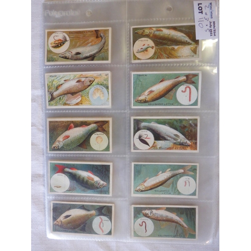 110 - Category - Shells & Fish: Pukka Sunova Tea -50 x Aquarium Fish, Wills 50 x Fish and Bait, Player x L... 