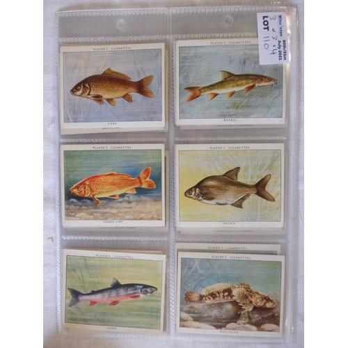 110 - Category - Shells & Fish: Pukka Sunova Tea -50 x Aquarium Fish, Wills 50 x Fish and Bait, Player x L... 