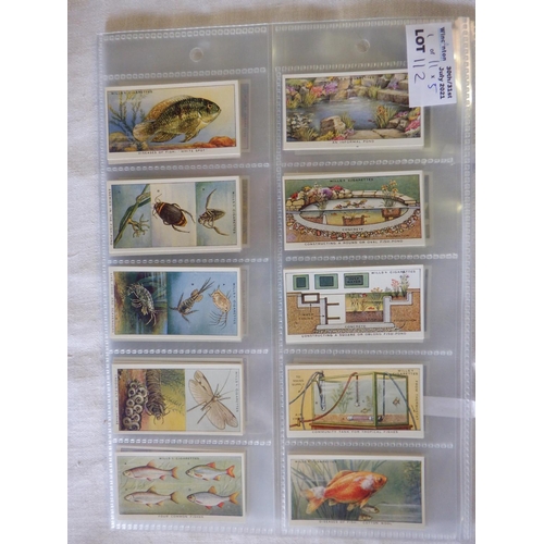 112 - Category - Shells & Fish: Wills 25 x  1st Series Pond and Aquarium Unissued and 25 x 2nd Series , Ke... 