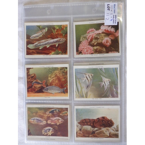 112 - Category - Shells & Fish: Wills 25 x  1st Series Pond and Aquarium Unissued and 25 x 2nd Series , Ke... 