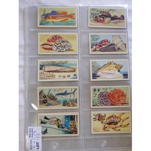 112 - Category - Shells & Fish: Wills 25 x  1st Series Pond and Aquarium Unissued and 25 x 2nd Series , Ke... 