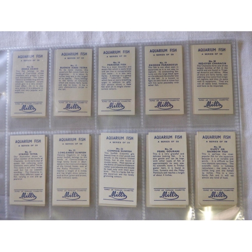 112 - Category - Shells & Fish: Wills 25 x  1st Series Pond and Aquarium Unissued and 25 x 2nd Series , Ke... 