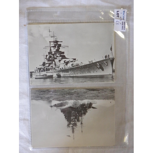 68 - Category - Navy:  8 x Photos of War Ships Navy Postcards, Glengettie 25 x Naval Battles, Player 50 x... 