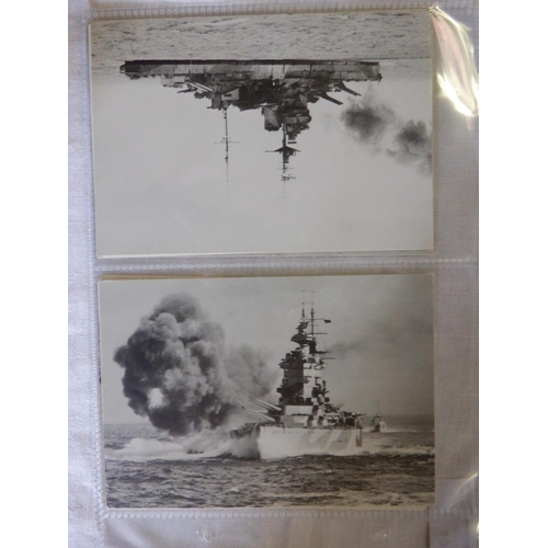 68 - Category - Navy:  8 x Photos of War Ships Navy Postcards, Glengettie 25 x Naval Battles, Player 50 x... 