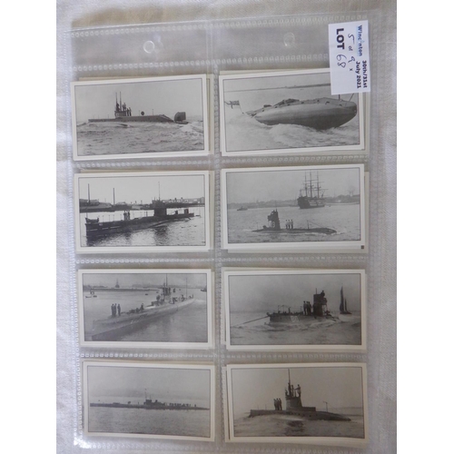 68 - Category - Navy:  8 x Photos of War Ships Navy Postcards, Glengettie 25 x Naval Battles, Player 50 x... 