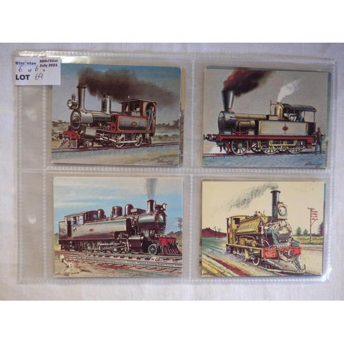 69 - Category - Loco's Railways: Wills 50 x Railway Engines - Adhesive, Sonny Boy P50 Railway Engines, Da... 