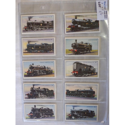 69 - Category - Loco's Railways: Wills 50 x Railway Engines - Adhesive, Sonny Boy P50 Railway Engines, Da... 