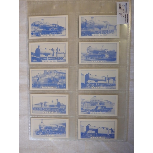 69 - Category - Loco's Railways: Wills 50 x Railway Engines - Adhesive, Sonny Boy P50 Railway Engines, Da... 