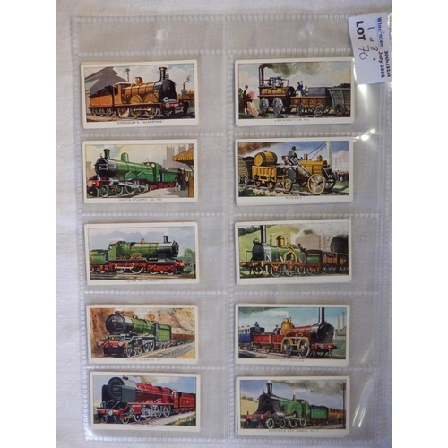 70 - Category - Loco's Railways: Kellogg 16 x The Story of the Locomotive Series 2 ( 2 x Sets), Cadet 50 ... 