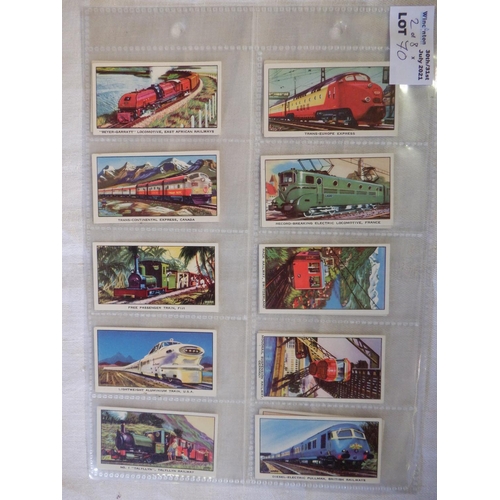 70 - Category - Loco's Railways: Kellogg 16 x The Story of the Locomotive Series 2 ( 2 x Sets), Cadet 50 ... 