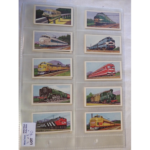 70 - Category - Loco's Railways: Kellogg 16 x The Story of the Locomotive Series 2 ( 2 x Sets), Cadet 50 ... 