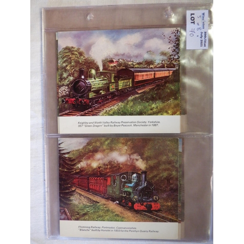 70 - Category - Loco's Railways: Kellogg 16 x The Story of the Locomotive Series 2 ( 2 x Sets), Cadet 50 ... 