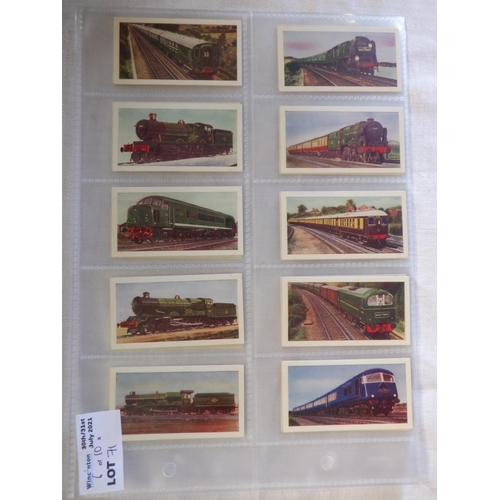 71 - Category - Loco's Railways:  Brownes Tea 25 x History of the Railways 1st Series and 25 x History of... 