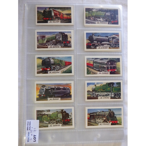 71 - Category - Loco's Railways:  Brownes Tea 25 x History of the Railways 1st Series and 25 x History of... 