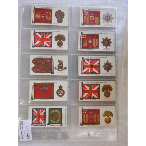 122 - Category - Uniforms: Player 50 x Regimental Standards and Cap Badges, United Kingdom 25 x British Or... 