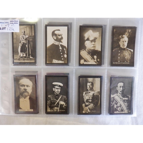 124 - Category - Uniforms: M36 x Celebrities of the Great War Printed Back, Walters 50 x Some Cap Badges o... 