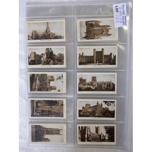 138 - Category -Places, Castles etc. :  Churchman x 25 Catherdrals & Churches,   Senior Service M48 x Brit... 