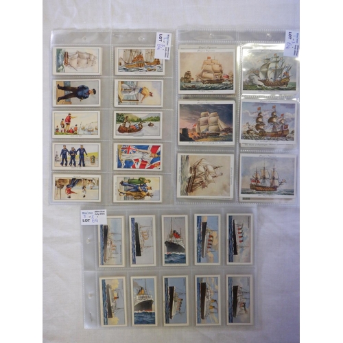 64 - Category - Navy: Player L25 x Old Naval Prints, Hill-Spinet House 30 x Nautical Songs, Bournville 27... 