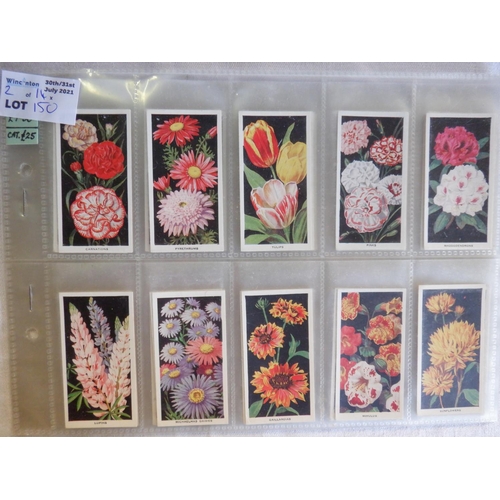 150 - Category -Garden Flowers: Phillips 25 x Old Favourites, Carreras 50 x Flowers, Wills 50 x Garden Lif... 