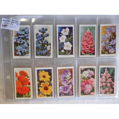 150 - Category -Garden Flowers: Phillips 25 x Old Favourites, Carreras 50 x Flowers, Wills 50 x Garden Lif... 