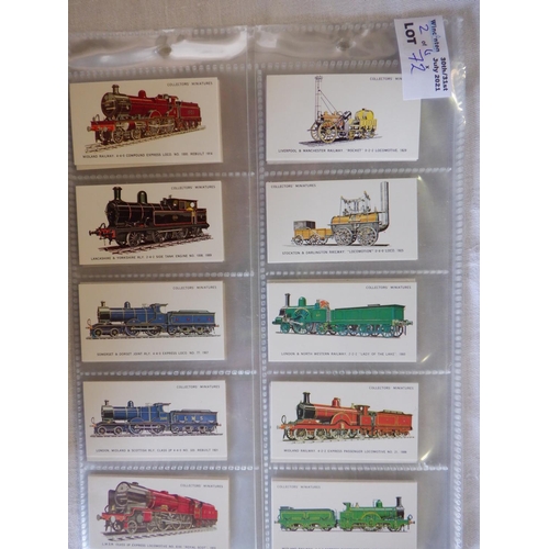 72 - Category - Loco's Railways: Coach House Studio  Collectors Miniatures 50 x Railway Locomotives, Coll... 