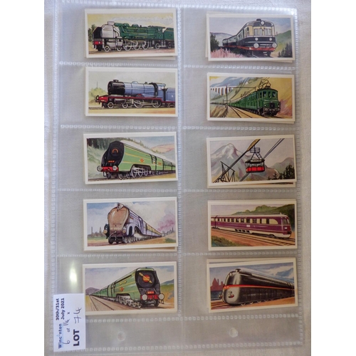 74 - Category - Loco's Railways: Gallaher 48 x Trains of the World, Hobby Press 20 x Preserved Railway Lo... 