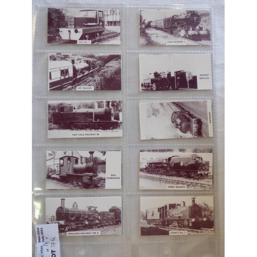 74 - Category - Loco's Railways: Gallaher 48 x Trains of the World, Hobby Press 20 x Preserved Railway Lo... 