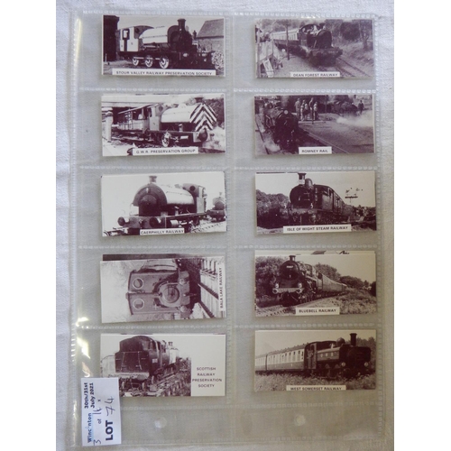 74 - Category - Loco's Railways: Gallaher 48 x Trains of the World, Hobby Press 20 x Preserved Railway Lo... 