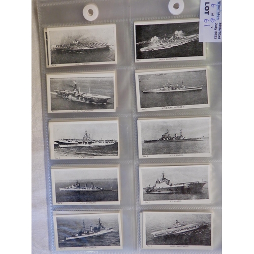 61 - Category - Ships : Lyons Tea x 32 HMS 1902 - 1962, Churchman x 50 The Story of Navigation, Primrose ... 