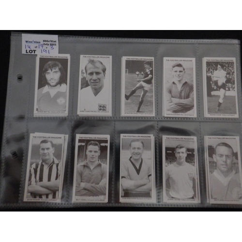 191 - Category - Football: Players 50 x Footballers BY R.I.P, Typhoo L24 x Famous Football Clubs - Full Sl... 