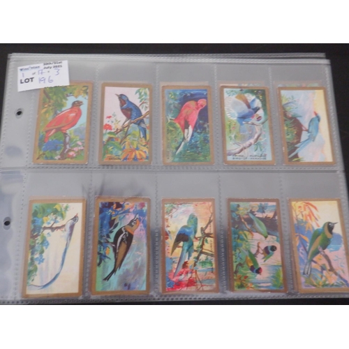 196 - Category -Birds: Cavanders 25 x Foreign Birds, Player 25 x Birds and Their Young- 1st Issue, Player ... 