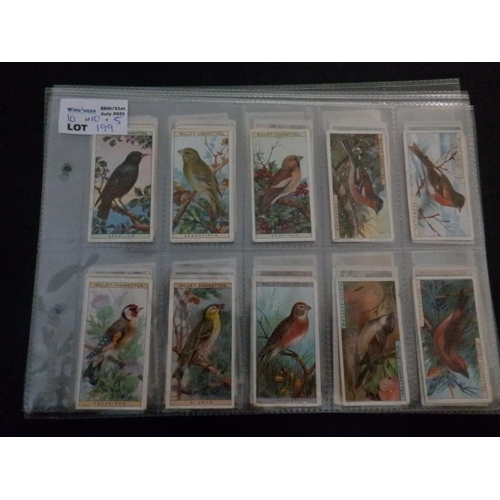 199 - Category -Birds: Mills  25 x Tropical Birds, Typhoo 20 x By Pond and Stream - Blank Backs, Doctor Ce... 