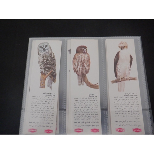 203 - Category -Birds: Liptons L30 x Birds of Prey Arabic, Carreras 50 x British Birds Black Cat & Packet,... 