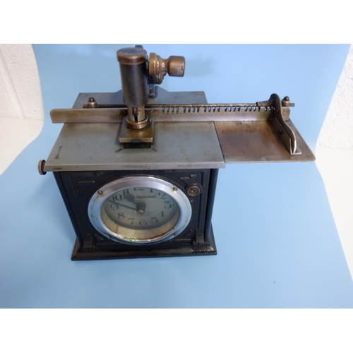 716 - A Blick Universal Time Recorder - Early 1900's - Brass Movement