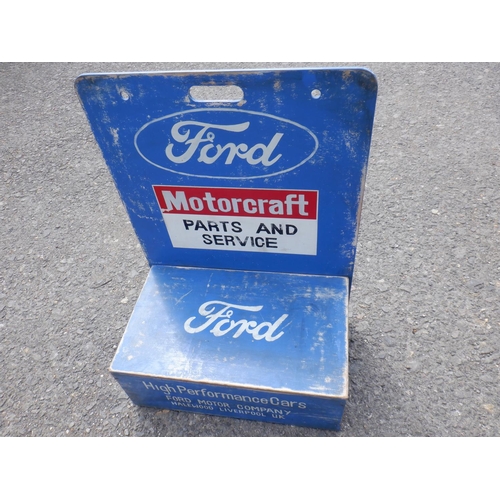 717 - Ford Motor Company Style Display Piece - a Step with Storage Box and Carry Handle. 66 x 39 x h87cm