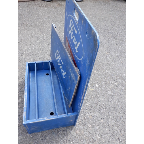 717 - Ford Motor Company Style Display Piece - a Step with Storage Box and Carry Handle. 66 x 39 x h87cm