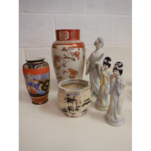 1450 - Mixed Lot of Oriental Related Ceramics inc. Vases, Figurines and Other Items