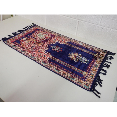 1457 - Blue Prayer Mat approx. 107 x 52cm