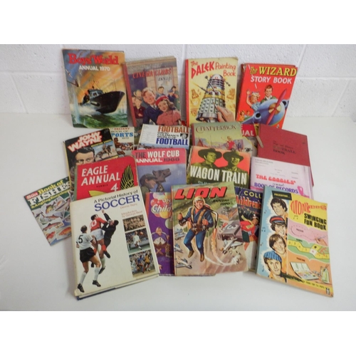 1459 - 60s/70s Children's Annuals / Books incl Cowboy and Football Related Reading